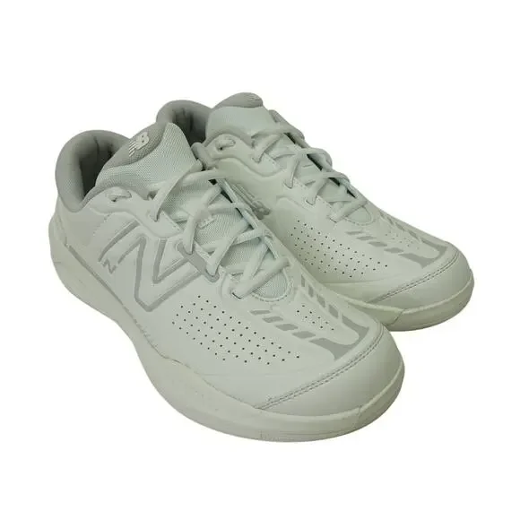 New Balance 696 V5 Tennis Pickleball Shoes Court Athletic White Wide W10D/ M8.5 - Picture 1 of 7